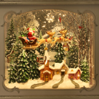 Konstsmide Kerstlantaarn met kerstman in arrenslee | Konstsmide | 25 cm (Led, Batterijen, Timer) 4395-200 K151001253 - 6