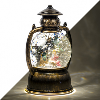 Konstsmide Kerstlantaarn met kerstverhaal | Konstsmide | 20 cm (Led, Batterijen, Timer) 3499-000 K150303756 - 1