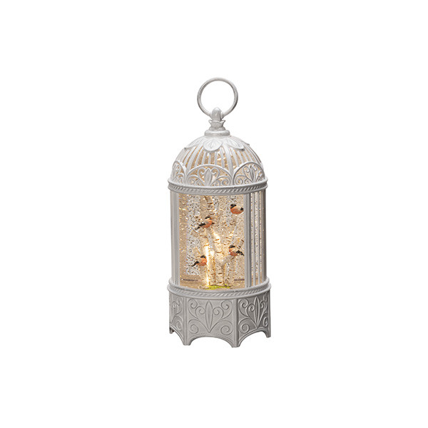 Konstsmide Kerstlantaarn met roodborstjes | Konstsmide | 25.5 cm (Led, Batterijen/Netstroom, Timer) 4284-200 K151001249 - 2
