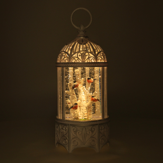 Konstsmide Kerstlantaarn met roodborstjes | Konstsmide | 25.5 cm (Led, Batterijen/Netstroom, Timer) 4284-200 K151001249 - 5