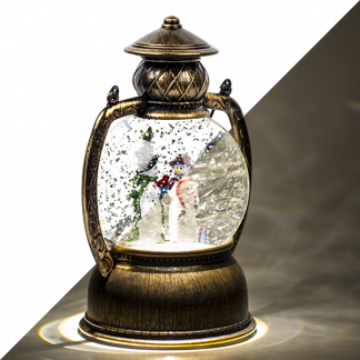 Konstsmide Kerstlantaarn met sneeuwpoppen | Konstsmide | 20 cm (Led, Batterijen, Timer) 3498-000 K150303755 - 1