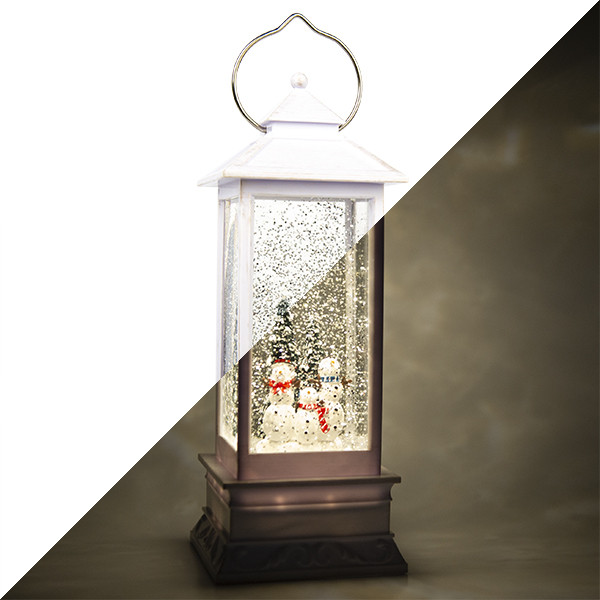 Konstsmide Kerstlantaarn met sneeuwpoppen | Konstsmide | 27.5 cm (Led, Batterijen, Timer) 4365-200 K150302847 - 1
