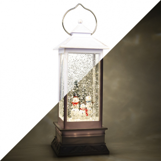 Konstsmide Kerstlantaarn met sneeuwpoppen | Konstsmide | 27.5 cm (Led, Batterijen, Timer) 4365-200 K150302847 - 1