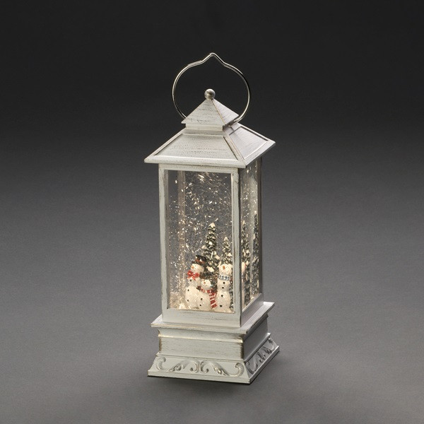 Konstsmide Kerstlantaarn met sneeuwpoppen | Konstsmide | 27.5 cm (Led, Batterijen, Timer) 4365-200 K150302847 - 2