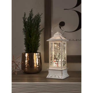 Konstsmide Kerstlantaarn met sneeuwpoppen | Konstsmide | 27.5 cm (Led, Batterijen, Timer) 4365-200 K150302847 - 4