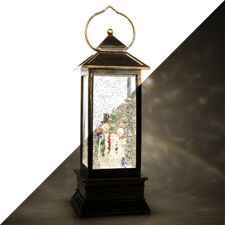 Konstsmide Kerstlantaarn met sneeuwpoppen | Konstsmide | 27 cm (Led, Batterijen, Timer) 2889-000 K150302849 - 1