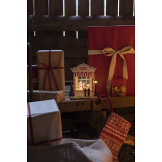 Konstsmide Kerstlantaarn snoepwinkel | Konstsmide | 22.5 cm (LED, Batterijen, Timer) 4369-000 K150302850 - 