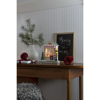 Konstsmide Kerstlantaarn snoepwinkel | Konstsmide | 22.5 cm (Led, Batterijen, Timer) 4369-000 K150302850 - 4