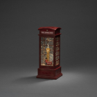 Konstsmide Kerstlantaarn telefooncel met Londens tafereel | Konstsmide | 25 cm (Led, Batterijen, USB, Timer) 4269-550 K150303759 - 2