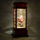 Konstsmide Kerstlantaarn telefooncel met kerstman | Konstsmide | 25 cm (LED, Batterijen, Timer) 4363-550 K150302852 - 3