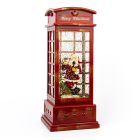 Konstsmide Kerstlantaarn telefooncel met kerstman | Konstsmide | 25 cm (Led, Batterijen, Timer) 4363-550 K150302852 - 2