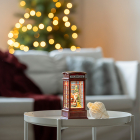 Konstsmide Kerstlantaarn telefooncel met kerstman en hond | Konstsmide | 20 cm (Led, Batterijen, Timer) 4320-550 K151001254 - 4