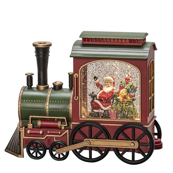 Konstsmide Kerstlantaarn trein met kerstman | Konstsmide | 19.5 cm (Led, Batterijen, Timer) 4277-000 K151001250 - 1