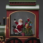 Konstsmide Kerstlantaarn trein met kerstman | Konstsmide | 19.5 cm (Led, Batterijen, Timer) 4277-000 K151001250 - 2