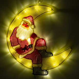 Konstsmide Kerstman met verlichting | Konstsmide (20 LEDs, 39 x 36 cm, Binnen) 2860-010 K150302853 - 
