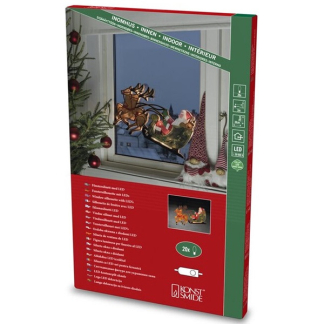 Konstsmide Kerstman met verlichting | Konstsmide (20 leds, 47 x 29 cm, Binnen) 2853-010 K151000856 - 3