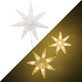 Konstsmide Kerstster met verlichting | Konstsmide | 3 stuks (Led, Batterijen, Timer, Binnen/Buiten) 6133-103 K150303733