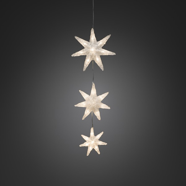 Konstsmide Kerstster met verlichting | Konstsmide | 3 stuks (Led, Batterijen, Timer, Binnen/Buiten) 6133-103 K150303733 - 2