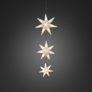 Konstsmide Kerstster met verlichting | Konstsmide | 3 stuks (Led, Batterijen, Timer, Binnen/Buiten) 6133-103 K150303733 - 2