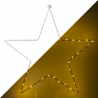 Konstsmide Kerstster met verlichting | Konstsmide | 45 x 45 cm (50 LEDs, Binnen, Zilver) 1200-993 K150303738