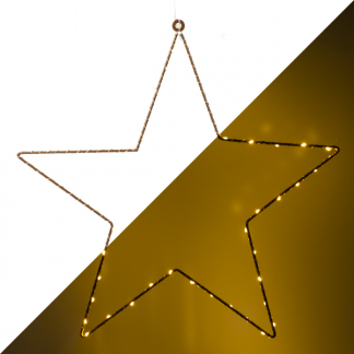 Konstsmide Kerstster met verlichting | Konstsmide | 45 x 45 cm (50 leds, Binnen, Koper) 1200-663 K150303737 - 1
