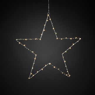 Konstsmide Kerstster met verlichting | Konstsmide | 45 x 45 cm (50 leds, Binnen, Zilver) 1200-993 K150303738 - 2
