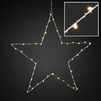 Konstsmide Kerstster met verlichting | Konstsmide | 45 x 45 cm (50 leds, Binnen, Zilver) 1200-993 K150303738 - 3