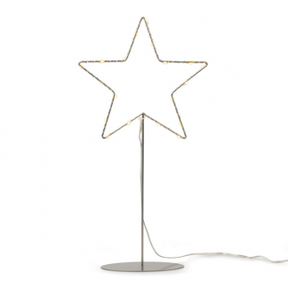 Konstsmide Kerstster op voet | Konstsmide | 40 cm (20 leds, Binnen,  Zilver) 1218-993 K150303735 - 1