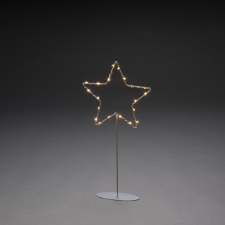 Konstsmide Kerstster op voet | Konstsmide | 40 cm (20 leds, Binnen,  Zilver) 1218-993 K150303735 - 2