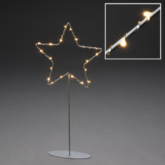 Konstsmide Kerstster op voet | Konstsmide | 40 cm (20 leds, Binnen,  Zilver) 1218-993 K150303735 - 3