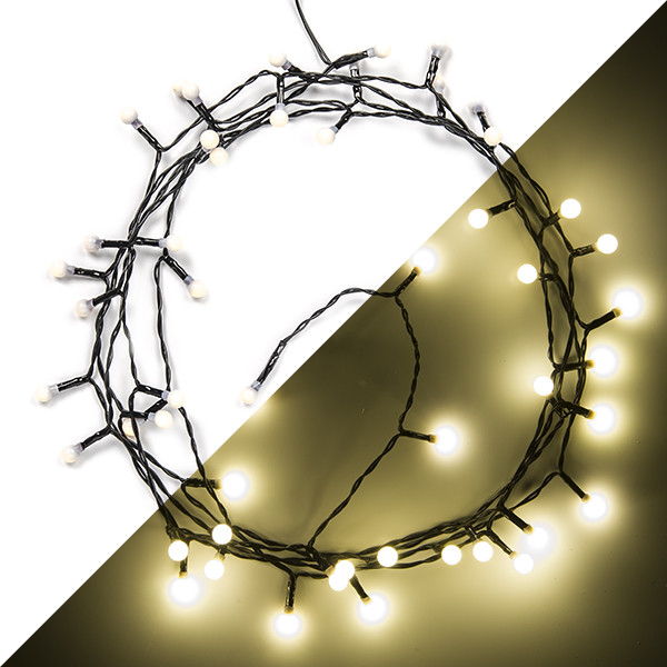 Konstsmide Kerstverlichting op batterijen | 4.2 meter | Konstsmide (50 leds, Bolvormig, Timer, Binnen, Warm wit) 1492-107 K150302835 - 1