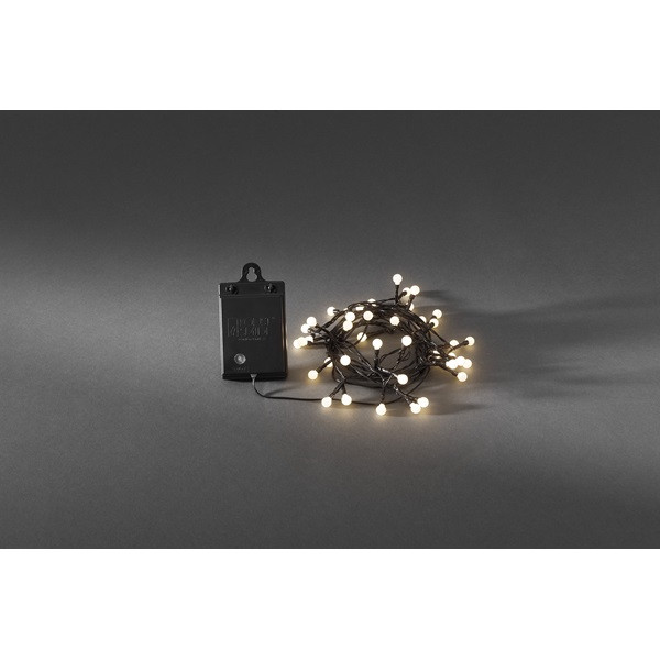 Konstsmide Kerstverlichting op batterijen | 4.4 meter | Konstsmide (40 leds, Bolvormig, Sensor, Timer, Binnen/Buiten, Warm wit) 3740-100 K150302832 - 4