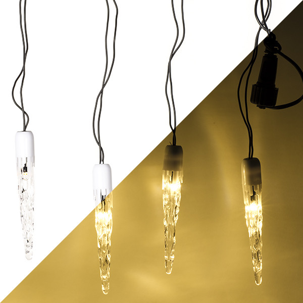Konstsmide Koppelbare kerstverlichting | IJspegel | 5 meter | Konstsmide (50 leds, Binnen/Buiten, Extra warm wit) 4852-807 K150302905 - 1