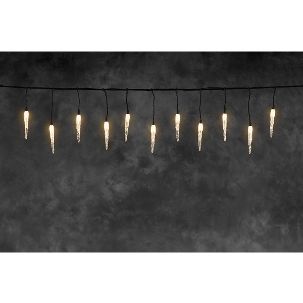 Konstsmide Koppelbare kerstverlichting | IJspegel | 5 meter | Konstsmide (50 leds, Binnen/Buiten, Extra warm wit) 4852-807 K150302905 - 4