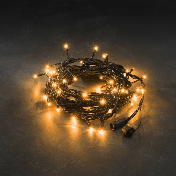 Konstsmide Koppelbare kerstverlichting | Kerstlampjes | 5 meter | Konstsmide (50 leds, Binnen/Buiten, Extra warm wit) 4850-807 K150302904 - 4