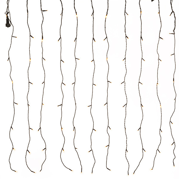 Konstsmide Koppelbare kerstverlichting | Lichtgordijn | 1 x 1 meter | Konstsmide (100 leds, Binnen/Buiten, Extra warm wit) 4814-807 K150302902 - 2