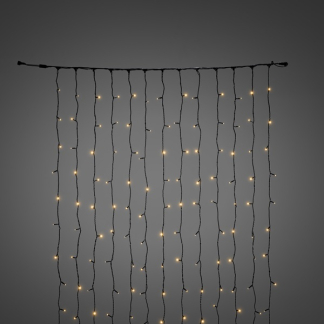 Konstsmide Koppelbare kerstverlichting | Lichtgordijn | 2 x 1 meter | Konstsmide (208 leds, Binnen/Buiten) 4825-807 K150302903 - 4