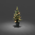 Konstsmide Kunstkerstboom met versiering | 45 centimeter (10 LEDs, Dennenappels, Timer, Binnen/Buiten) 3780-100 K150302845 - 4
