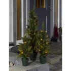Konstsmide Kunstkerstboom met versiering | 45 centimeter (10 LEDs, Dennenappels, Timer, Binnen/Buiten) 3780-100 K150302845 - 6