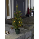 Konstsmide Kunstkerstboom met versiering | 60 centimeter (10 LEDs, Dennenappels, Timer, Binnen/Buiten) 3781-100 K150302881 - 5