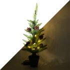 Konstsmide Kunstkerstboom met versiering | 60 centimeter (10 LEDs, Dennenappels, Timer, Binnen/Buiten) 3781-100 K150302881 Konstsmide Kunstkerstboom met versiering | 60 centimeter (10 LEDs, Dennenappels, Timer, Binnen/Buiten) 3781-100 K150302881