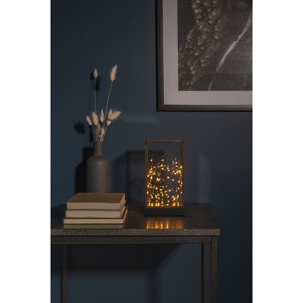 Konstsmide Led lantaarn | Konstsmide | 20 cm (80 leds, Glas, Timer, Batterij, Rechthoek, Binnen) 1818-870 K150302915 - 4