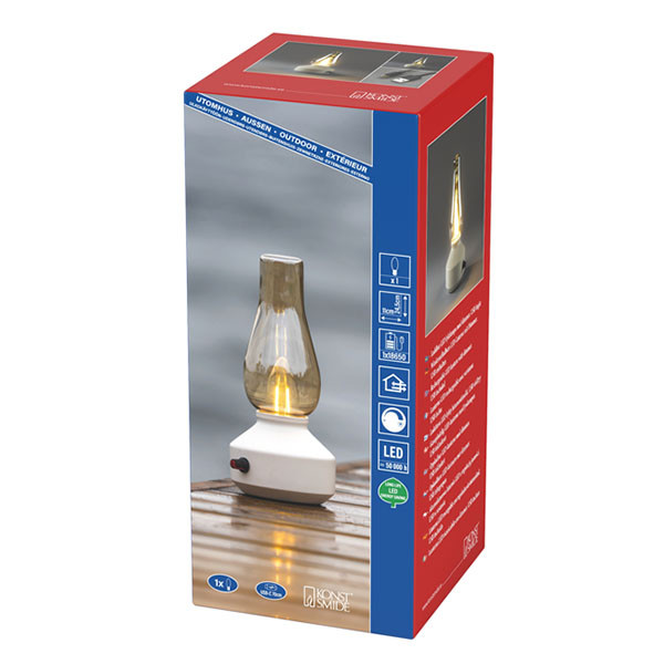Konstsmide Led stormlantaarn | Konstsmide | 24.5 cm (Led, Dimbaar, Binnen/Buiten, Wit) 4130-205 K151001624 - 10