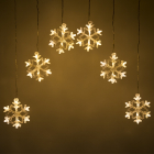 Konstsmide Lichtgordijn met sneeuwvlokken | 5.9 meter | Konstsmide (6 LEDs, Binnen/Buiten) 4044-103 K150303802 - 3