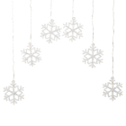 Konstsmide Lichtgordijn met sneeuwvlokken | 5.9 meter | Konstsmide (6 leds, Binnen/Buiten) 4044-103 K150303802 - 2