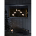 Konstsmide Lichtgordijn met sneeuwvlokken | 5.9 meter | Konstsmide (6 leds, Binnen/Buiten) 4044-103 K150303802 - 4