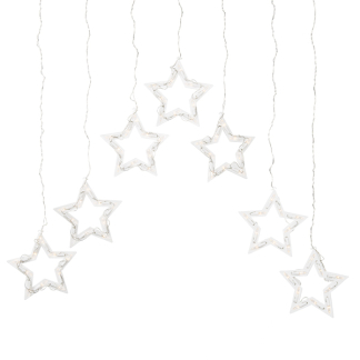 Konstsmide Lichtgordijn met sterren | 10.72 meter | Konstsmide (7 LEDs, Binnen/Buiten) 4043-103 K150303801 - 