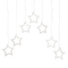 Konstsmide Lichtgordijn met sterren | 10.72 meter | Konstsmide (7 LEDs, Binnen/Buiten) 4043-103 K150303801 - 2