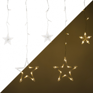 Konstsmide Lichtgordijn met sterren | 5.9 meter | Konstsmide (7 LEDs, Binnen/Buiten) 4046-803 K150303804 - 