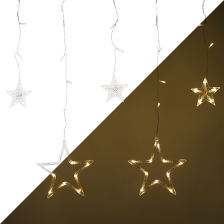 Konstsmide Lichtgordijn met sterren | 5.9 meter | Konstsmide (7 leds, Binnen/Buiten) 4046-803 K150303804 - 1